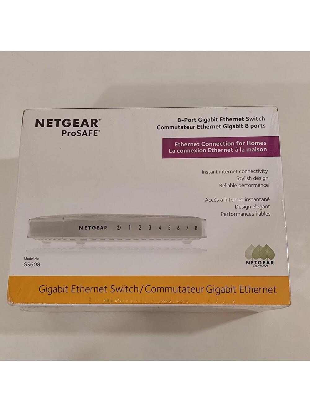 NetGear Pro Safe  Model GS608 8-Port Gigabyte Ethernet